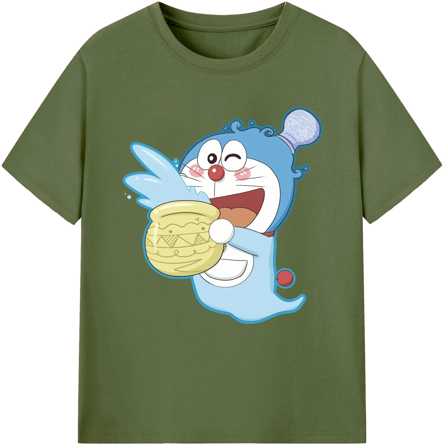 （画像用） ドラえもん Doraemon 綿100％半袖Tシャツ（フロントプリント）